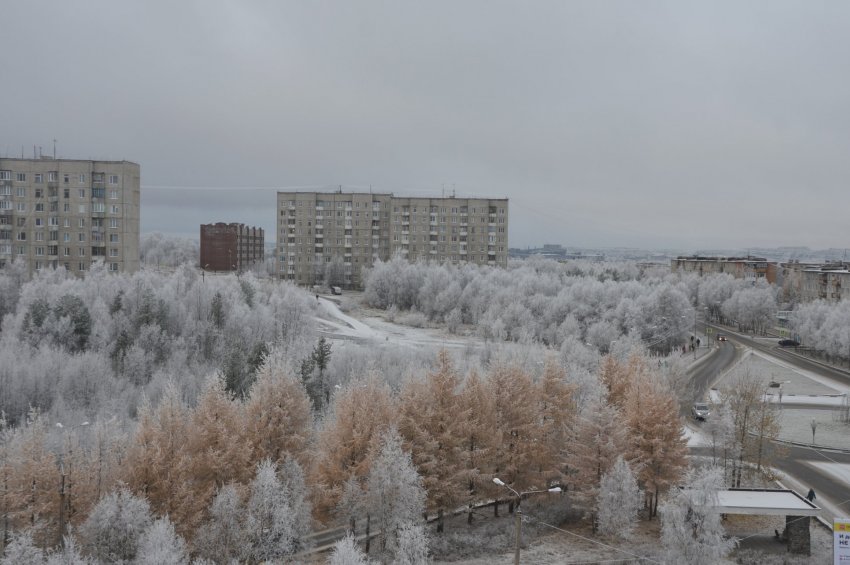 В Оленегорск пришла зима-2018