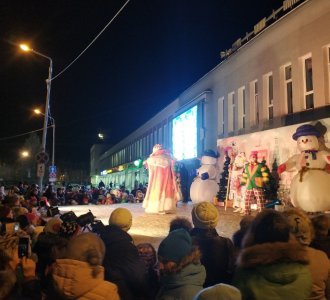 В Оленегорск приехал Дед Мороз