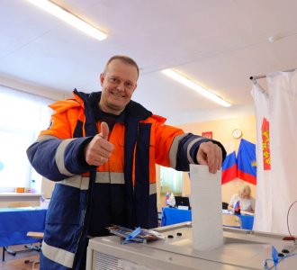 Сотрудники Оленегорского ГОКа  приняли активное участие в выборах